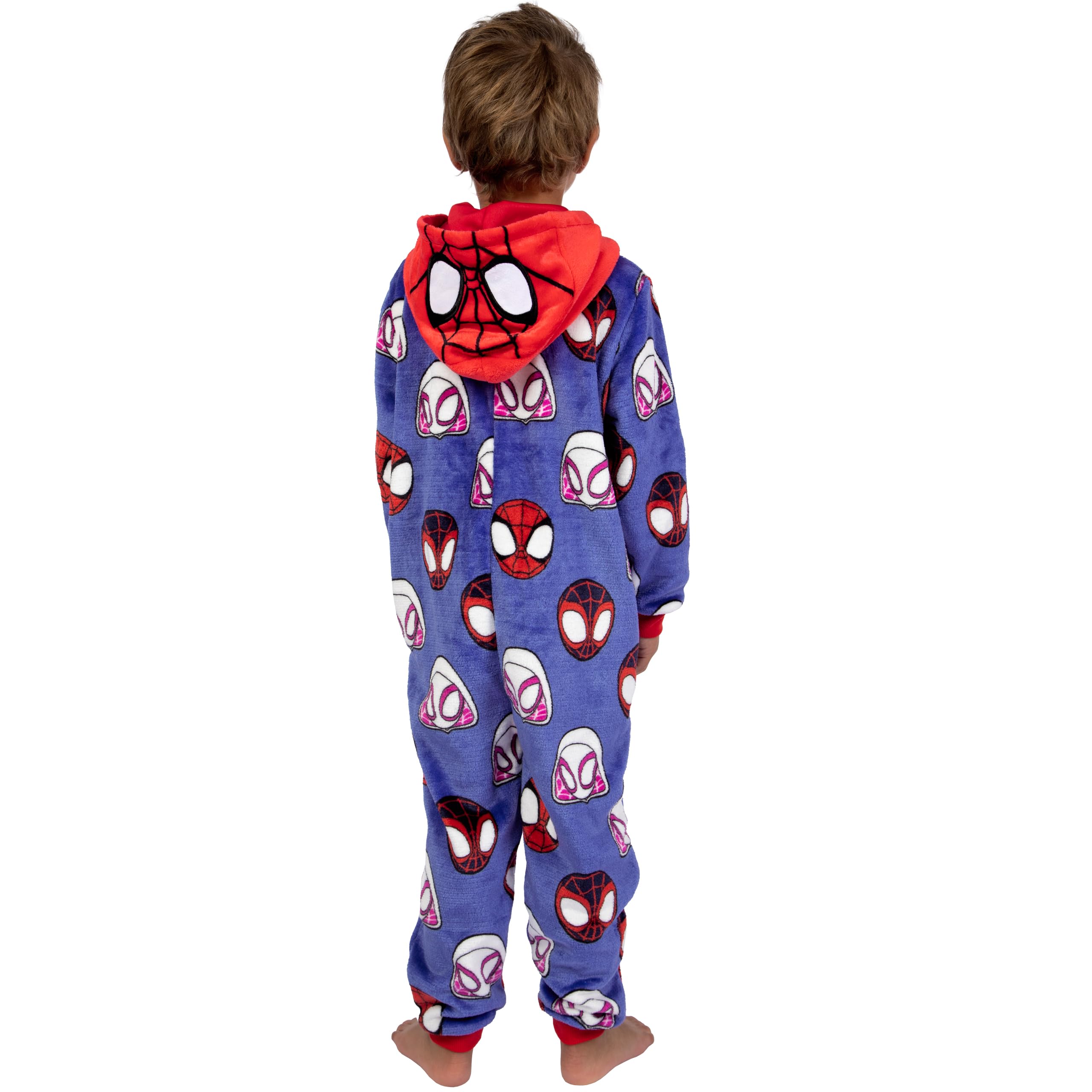 Marvel Pigiama Bambino | Spiderman Pigiama Intero Bambini | Pigiamone Pile Bambino | 2 E 8 Anni