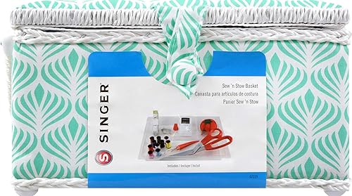 Vista 25 de SINGER Cesta grande, respaldo de costura Nature's Flora con nociones Flora de la naturaleza