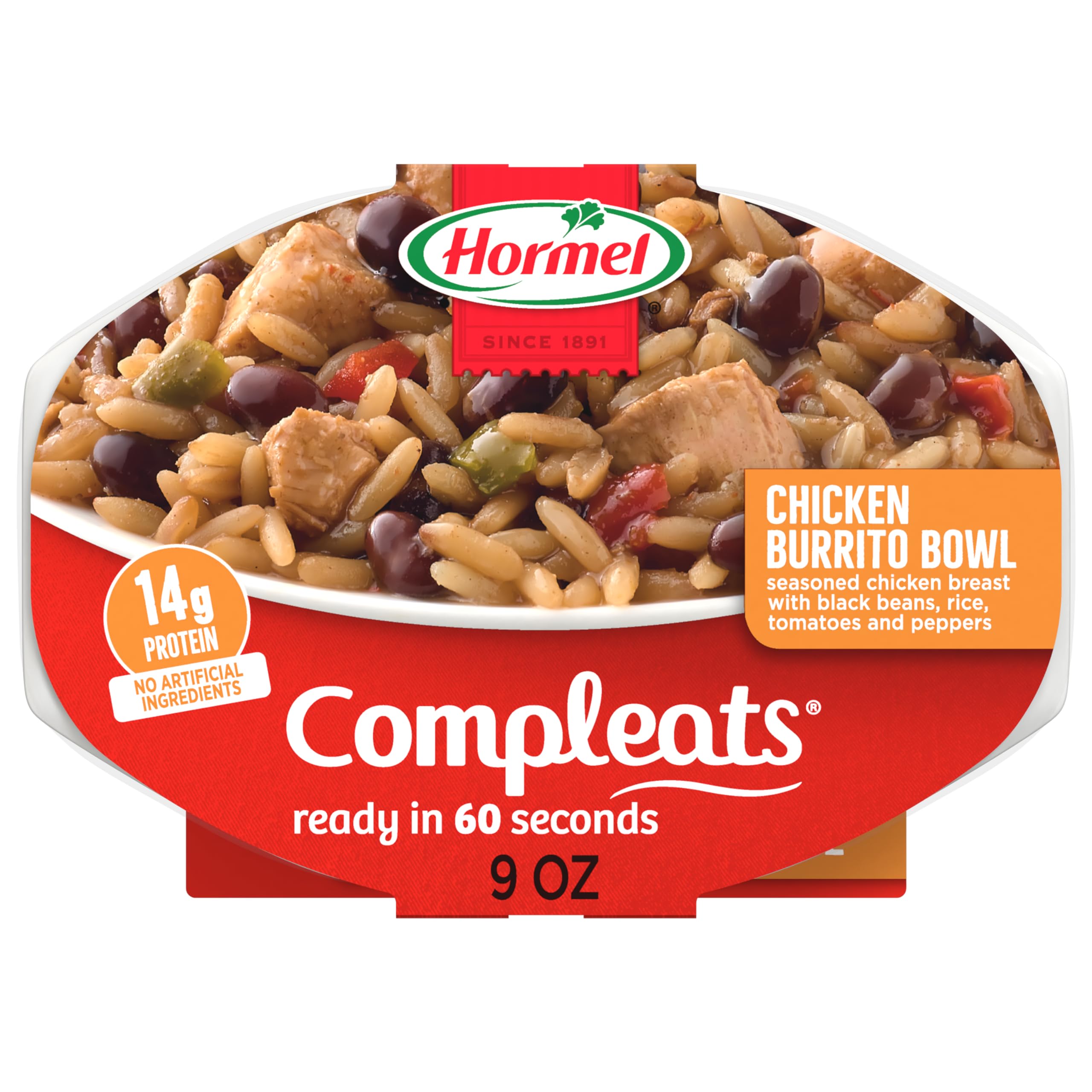 HORMEL COMPLEATS Chicken Burrito Bowl, 9 OZ, 6 Pack