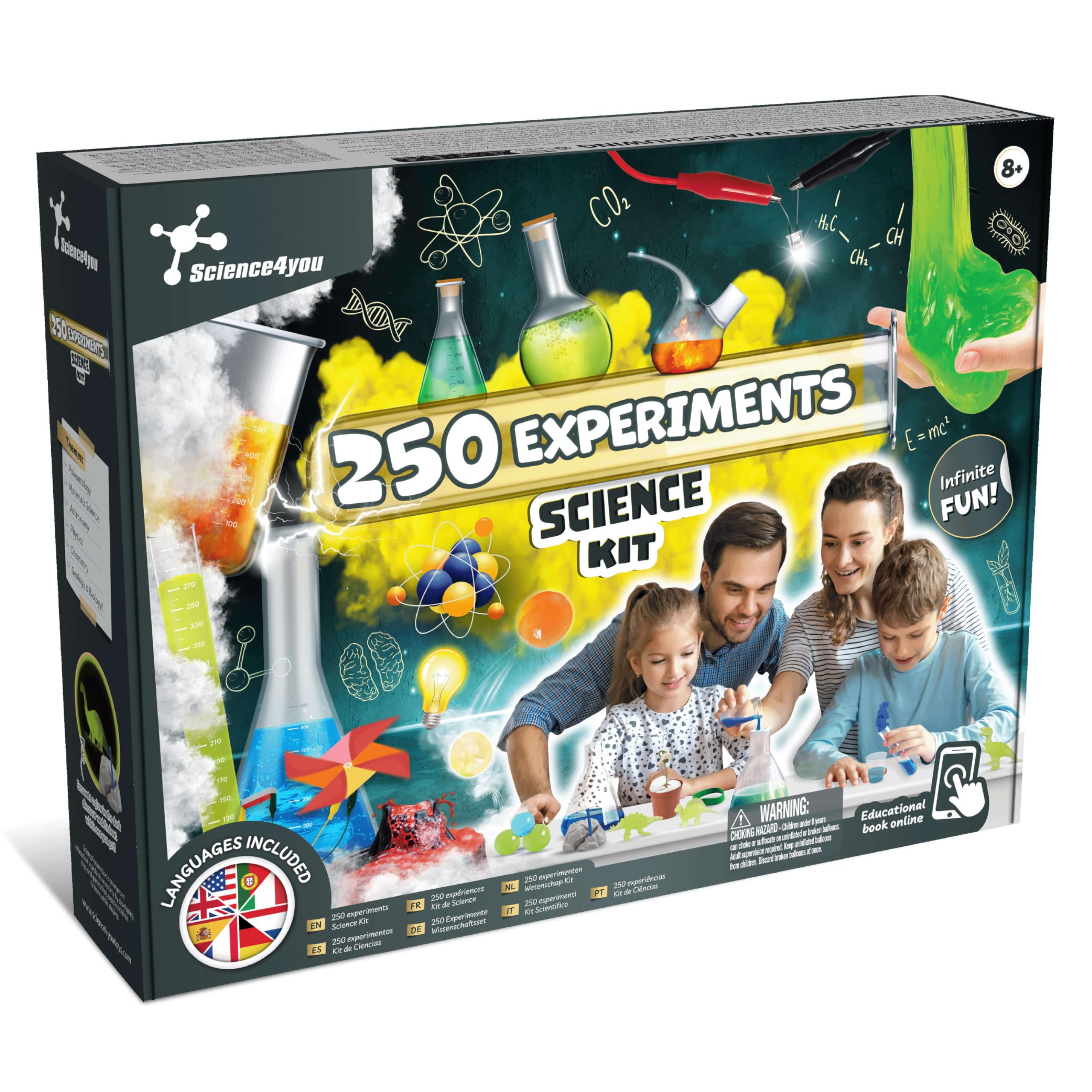 Science4you Science4you-My First Jurassic World Explorer Kit scientifico con Oltre 14 esperimenti | Giocattolo STEM educativo | per Bambini dai 5 Anni in su, Colore Misto, 926655.006