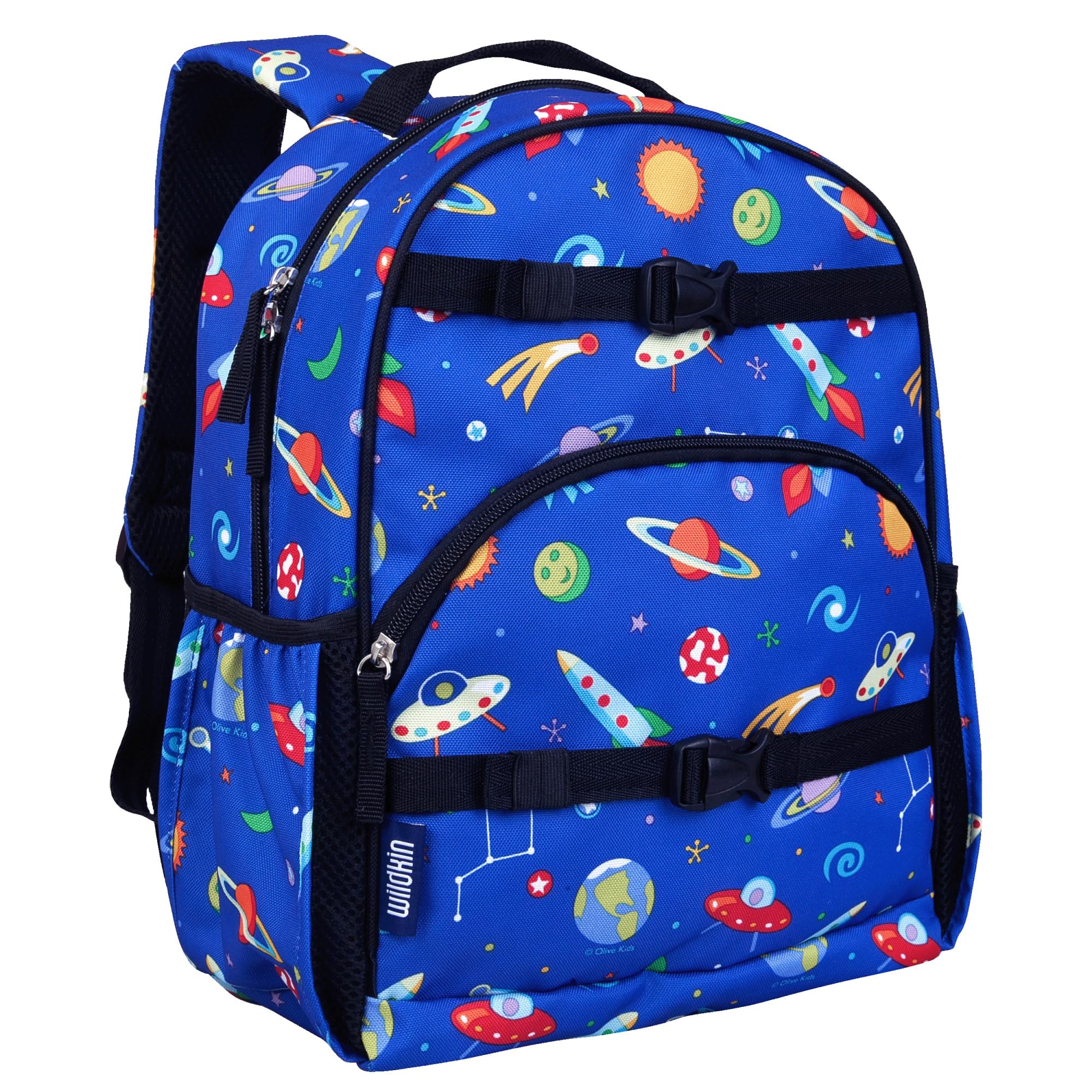 Wildkin ECO rPET 15-inch Kids Backpack – Sustainable, Padded, Adjustable – Out of This World