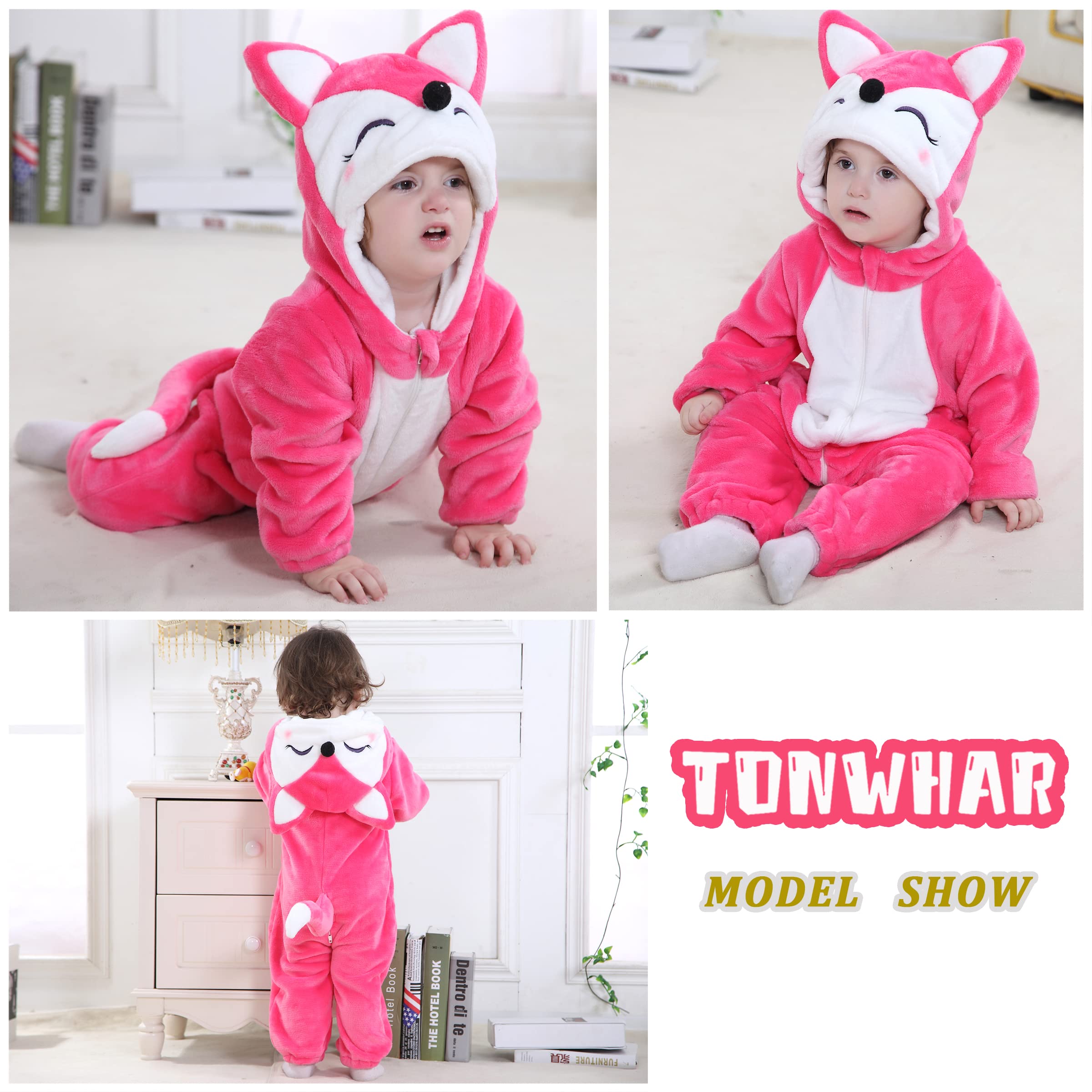 TONWHAR Kid's And Toddler's Animal Halloween Costume Outfit Baby One-Piece Rompers Onesie — view 5