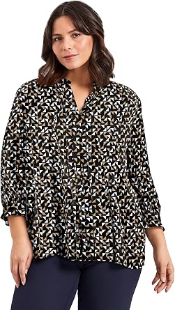Avenue Pintuck Popover Top