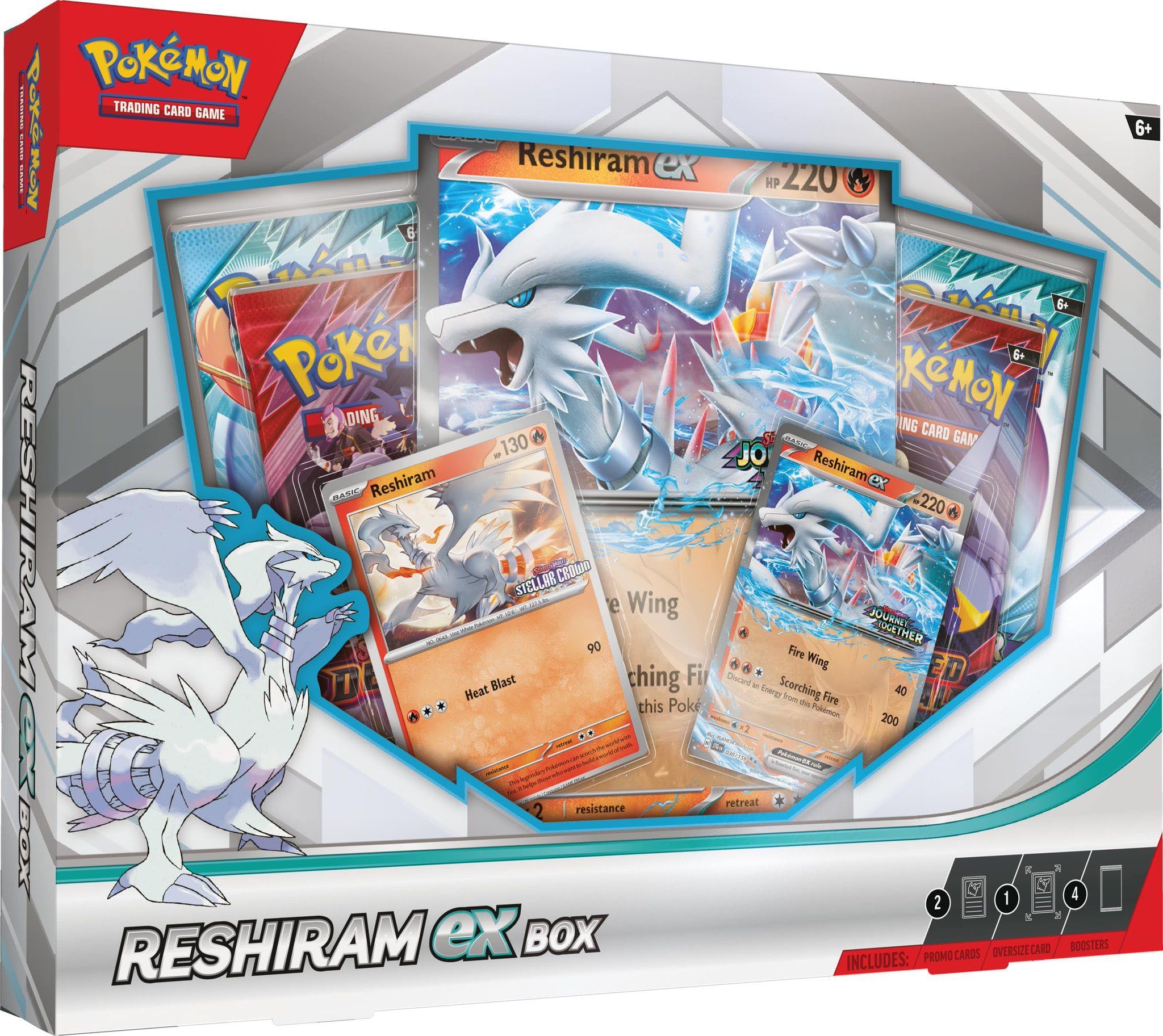 Amazon.co.jp: ポケモンTCG:レシラムex BOX 4パック プロモ : ホビー