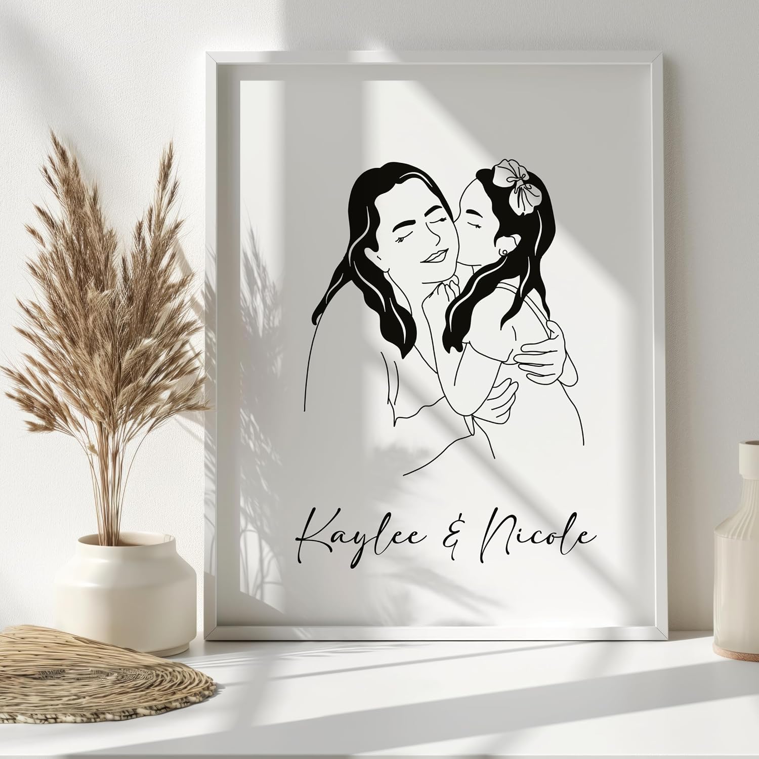 NudoHome Personalized Custom Doodle Portrait – Hand-Drawn Fun Illustration from Your Photo | Gift for Birthdays, Christmas, Mother’s Day, and Father’s Day, Gift