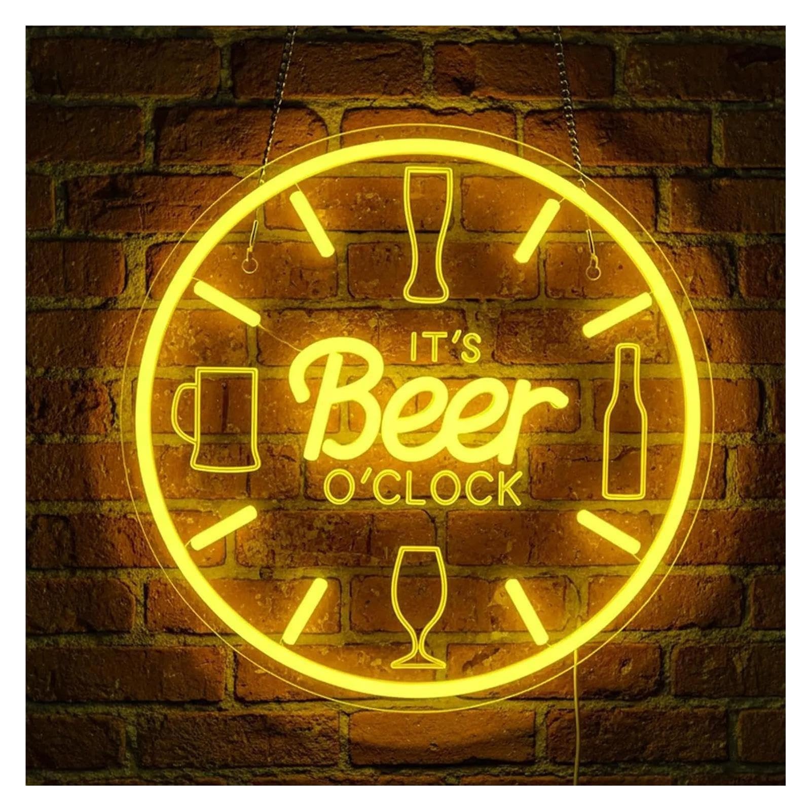 néon signe Enseigne Néon It's Beer O'clock