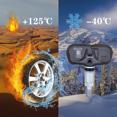 Miniatura 4 de 42753-SWA-A53 Sensor de presión de neumáticos de 315 Mhz compatible con Honda Accord CR-V Fit S2000 Reemplazar OE 42753-SWA-A54 42753-SWA-316 Juego