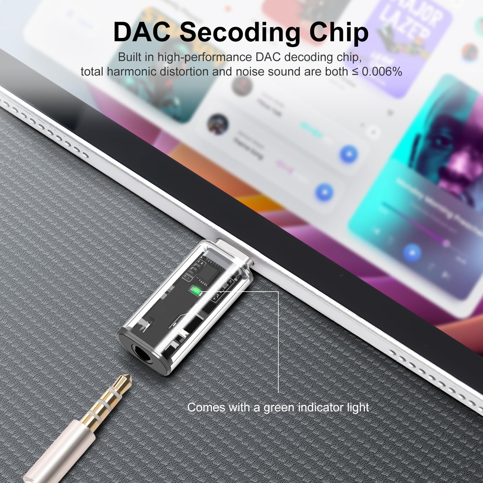 USB-C naar 3,5 mm hoofdtelefoonaansluiting, adapter, compatibel met USB-C naar 3,5 mm hoofdtelefoonaansluiting, adapter, compatibel met