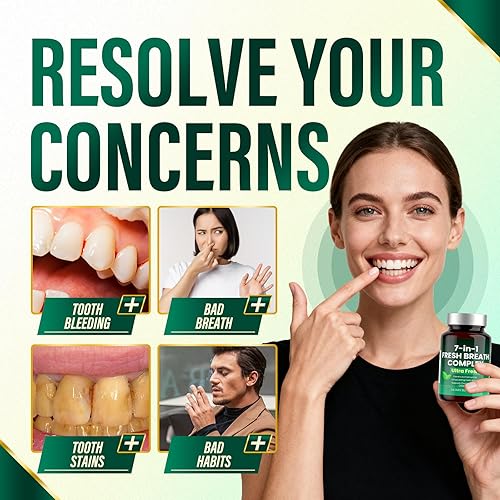 Miniatura 7 de Zero Breath - Cápsulas para el mal aliento - Ambientador de aliento 7 en 1 solución para el mal aliento con clorofilina orgánica, menta y