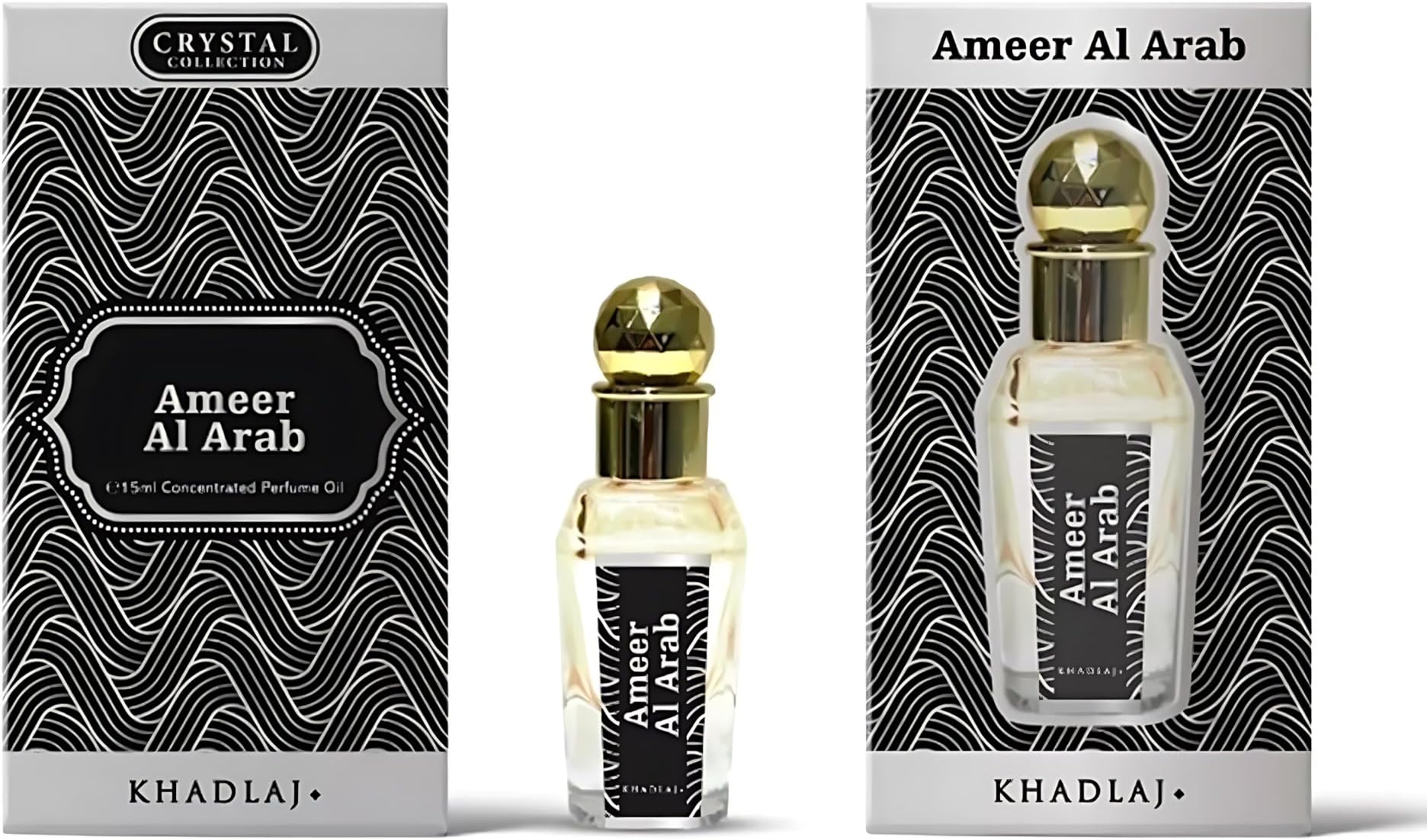 Khadlaj Perfume Oil 15ml - Premium Non-Alcoholic Long-Lasting Fragrance for Women & Men - Unisex Arabian Oud Attar Sweet Floral Musky Woody Notes - 8 Luxurious Variants 1x6 Pc (Ameer Al Arab (15ML))