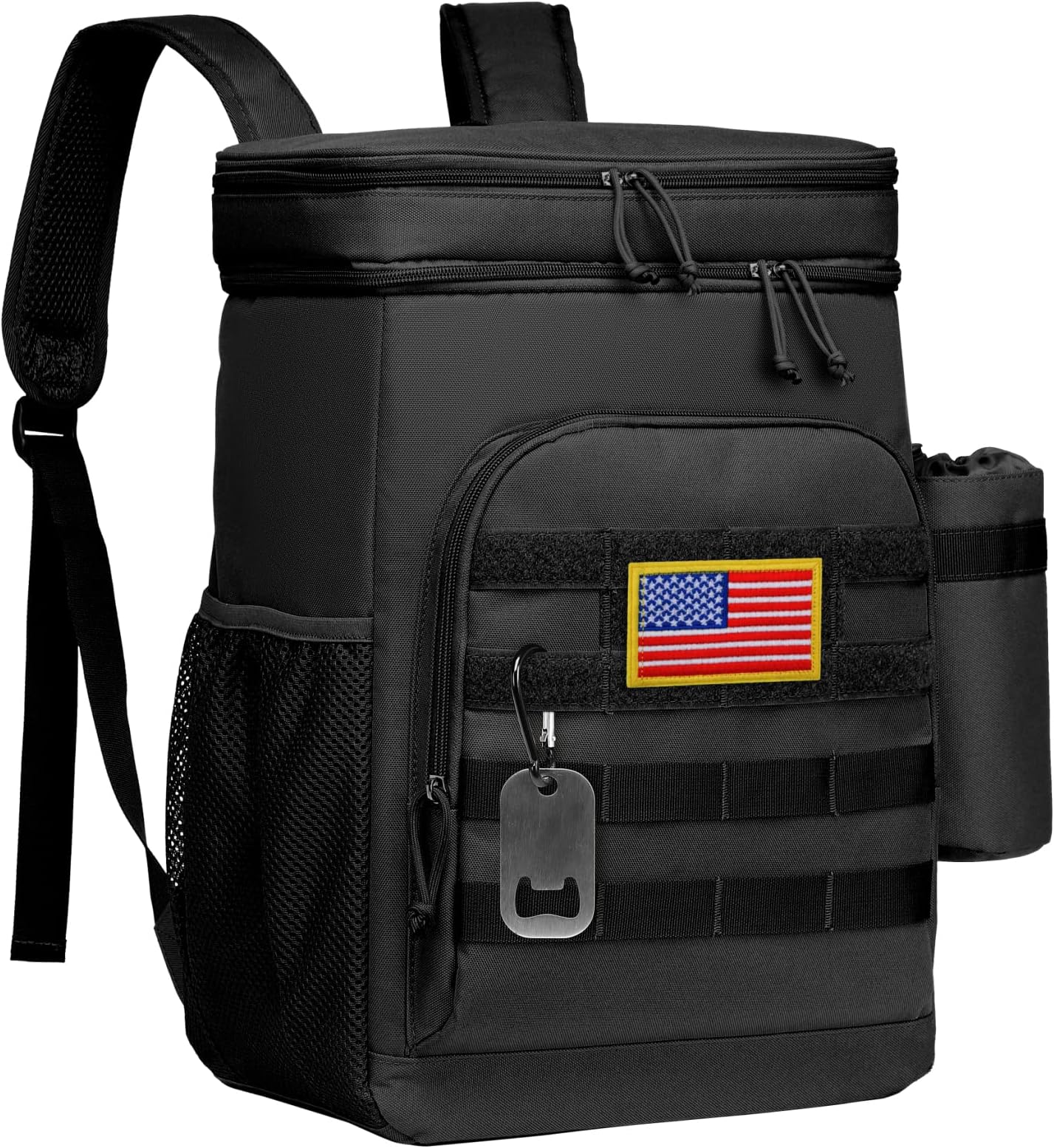 Tacticism Cooler Backpack Insulated Waterproof 30 Cans MOLLE Soft Cooler for Men Women, Tactical Lightweight Backpack Cooler Large Lunch Bag Leak Proof for Beach, Travel, Park, Hiking, Picnic, Camping