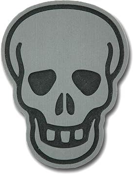 Snowboard Stomp Pad - Large Skull - Gray