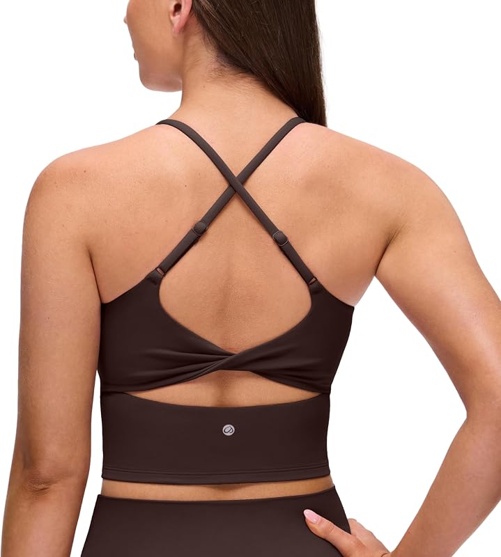 Butterluxe Twist Back Crop Tank Tops