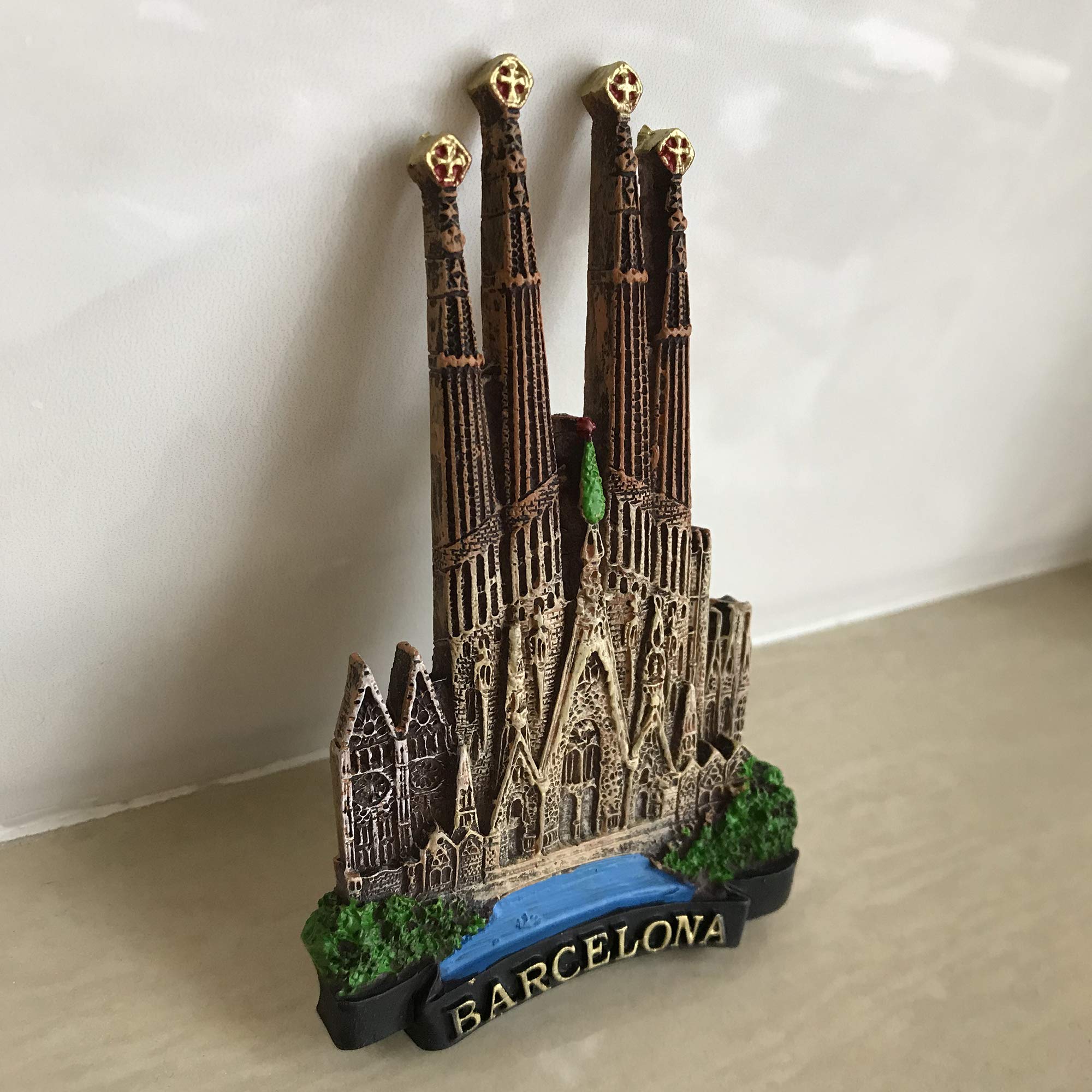 Barcellona Spagna Casa e Barcellona Spagna Calamita Frigorifero Magnete Decorazione Magnete Adesivo Souvenir Resina Artigianato