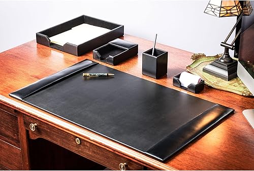 Vista 67 de Dacasso DF-5001 - Juego de escritorio de cuero de 6 piezas, color azul marino, 30 x 18 x 4, DF-5001