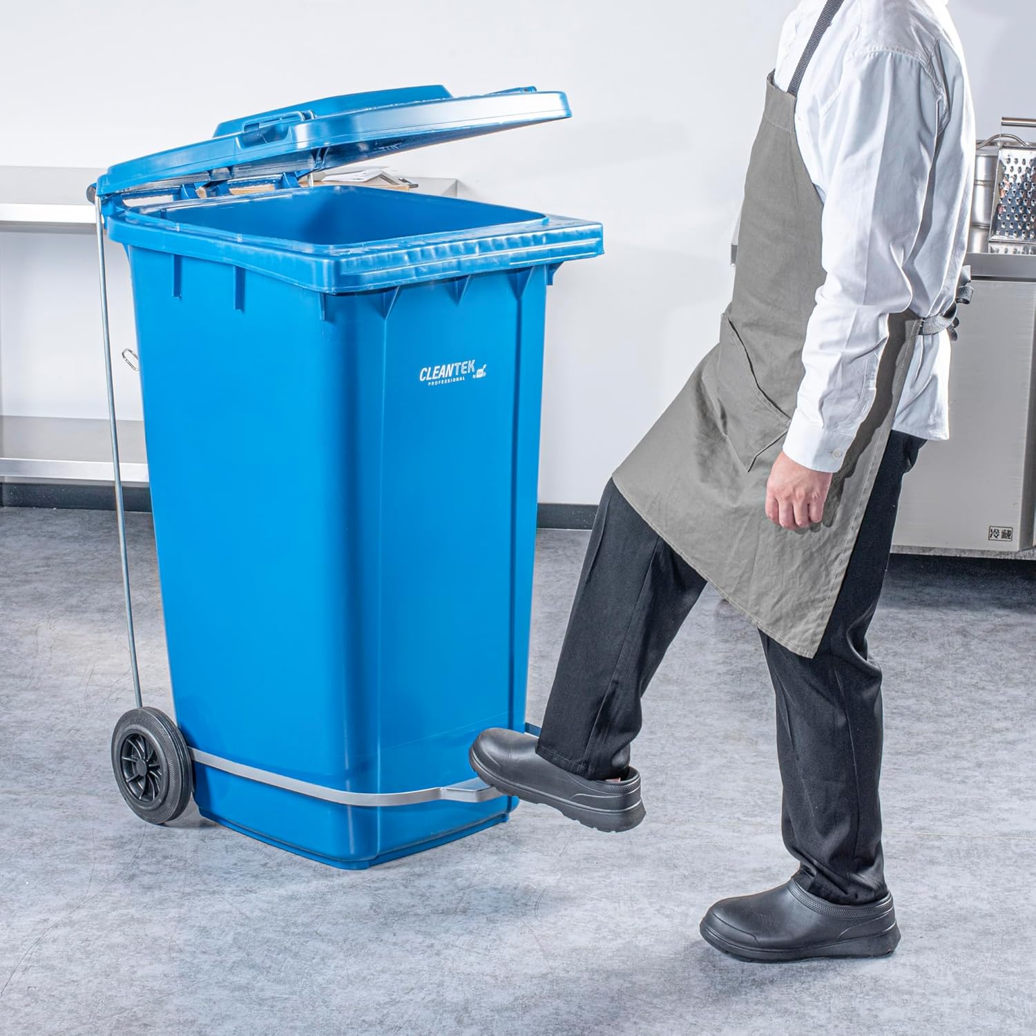 Restaurantware-STEP-ON ATTACHMENT ONLY: Clean Tek Professional Step-On Attachment For Trash Cans, 1 Powder Coated Pedal - Trash Can Sold Separately, Iron