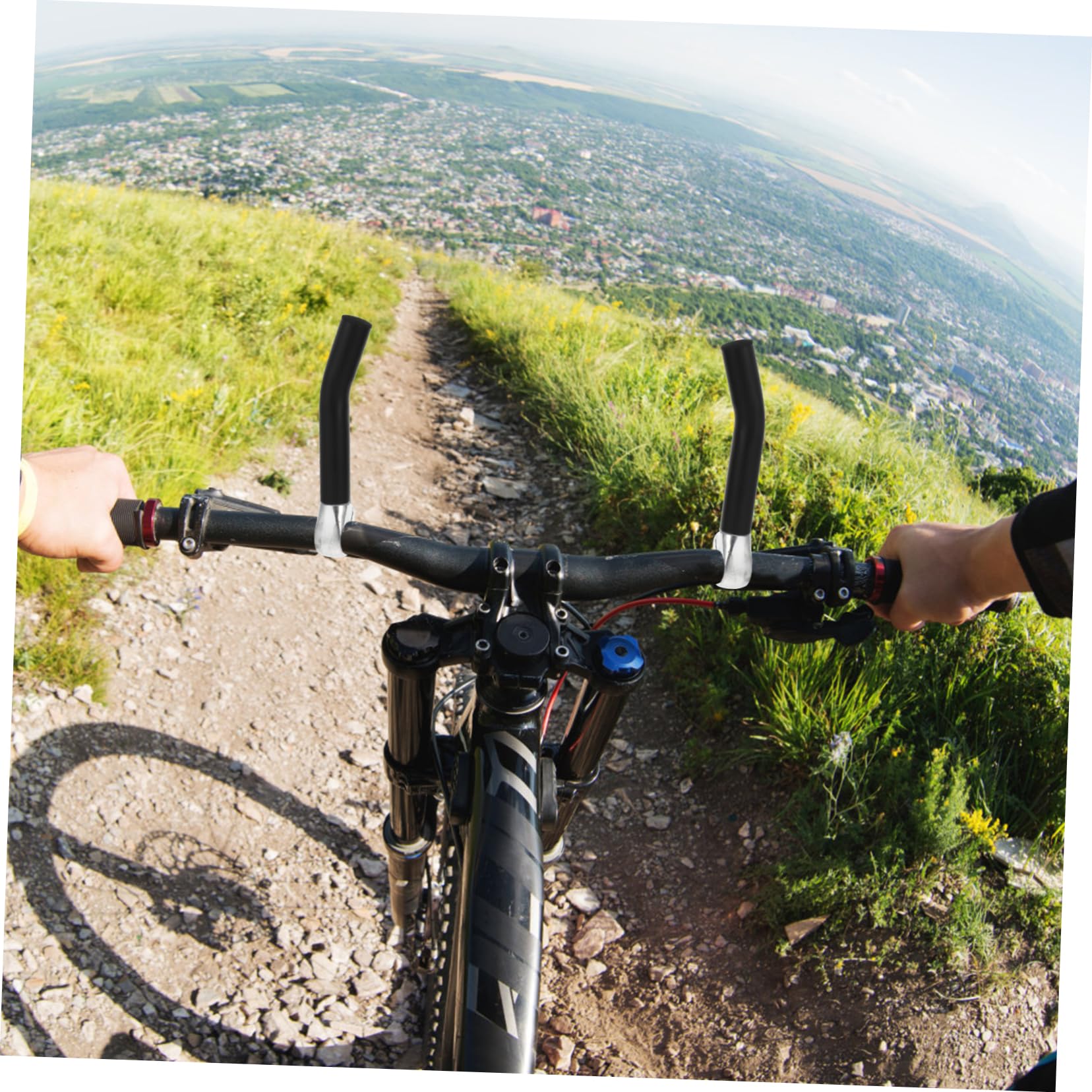 INOOMP Fahrrad Lenkerstange aus Aluminium mit Ergonomischem Design und Einfachem Einbau Zusätzlicher Fahrradlenker mit Stecker für Mountainbike und Rennrad Sports & Outdoors