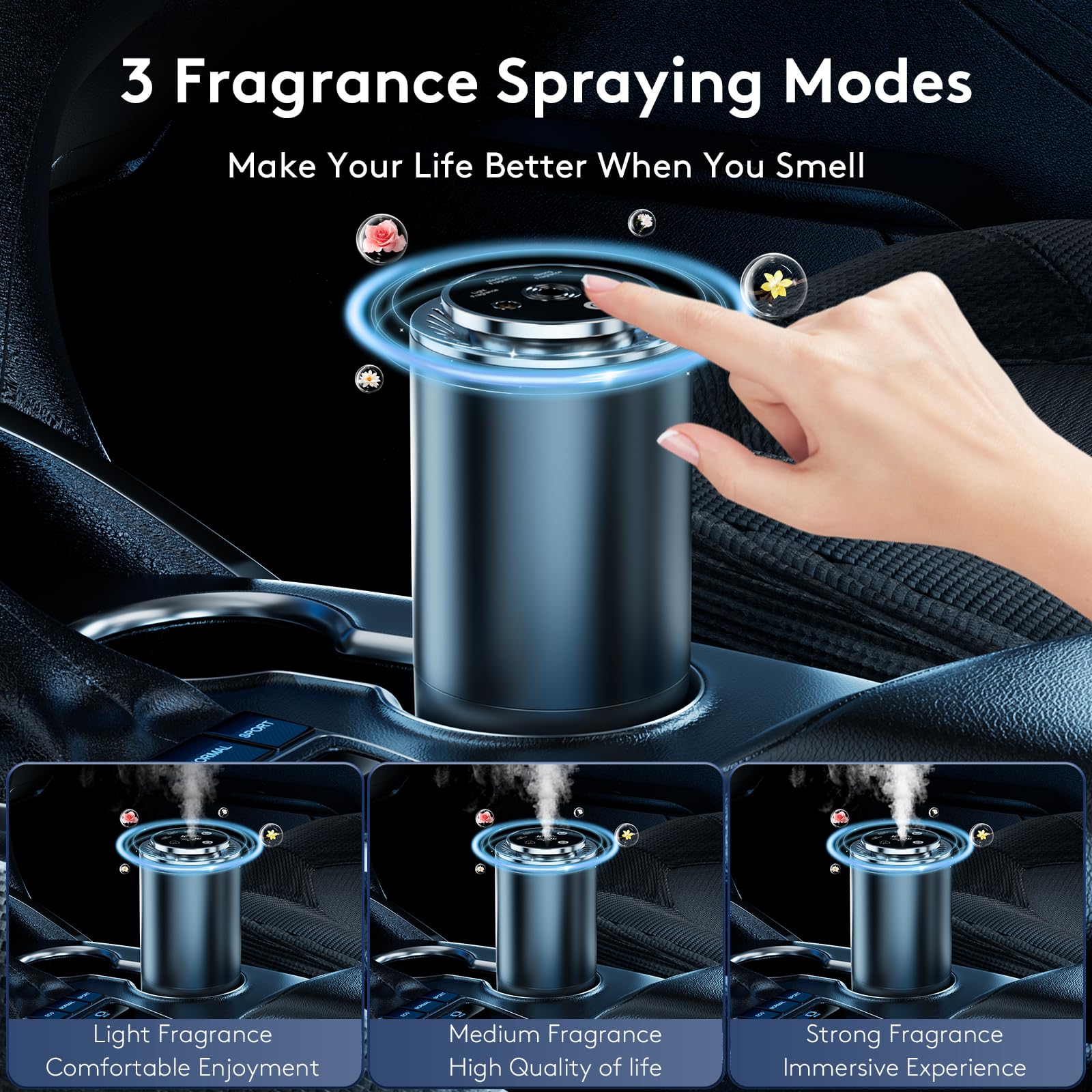 Amazon.com: Xzvzxha Smart Car Air Freshener, Rechargeable Car Air