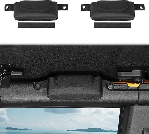 PDKLIN Bolsa de almacenamiento para barra enrollable Bronco, fácil instalación, tela Oxford duradera, bolsillo de almacenamiento adicional