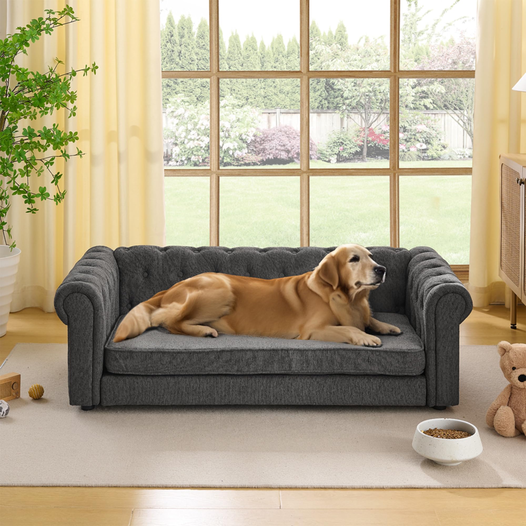 VYNELITO Memory Foam Dog Sofa Couch