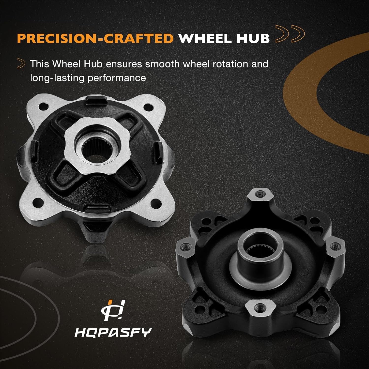 Front Wheel Hub Bearing Studs Brake Disc Kit Compatible with Polaris Brutus Ranger 900 1000 Diesel HST 570-Full-Size