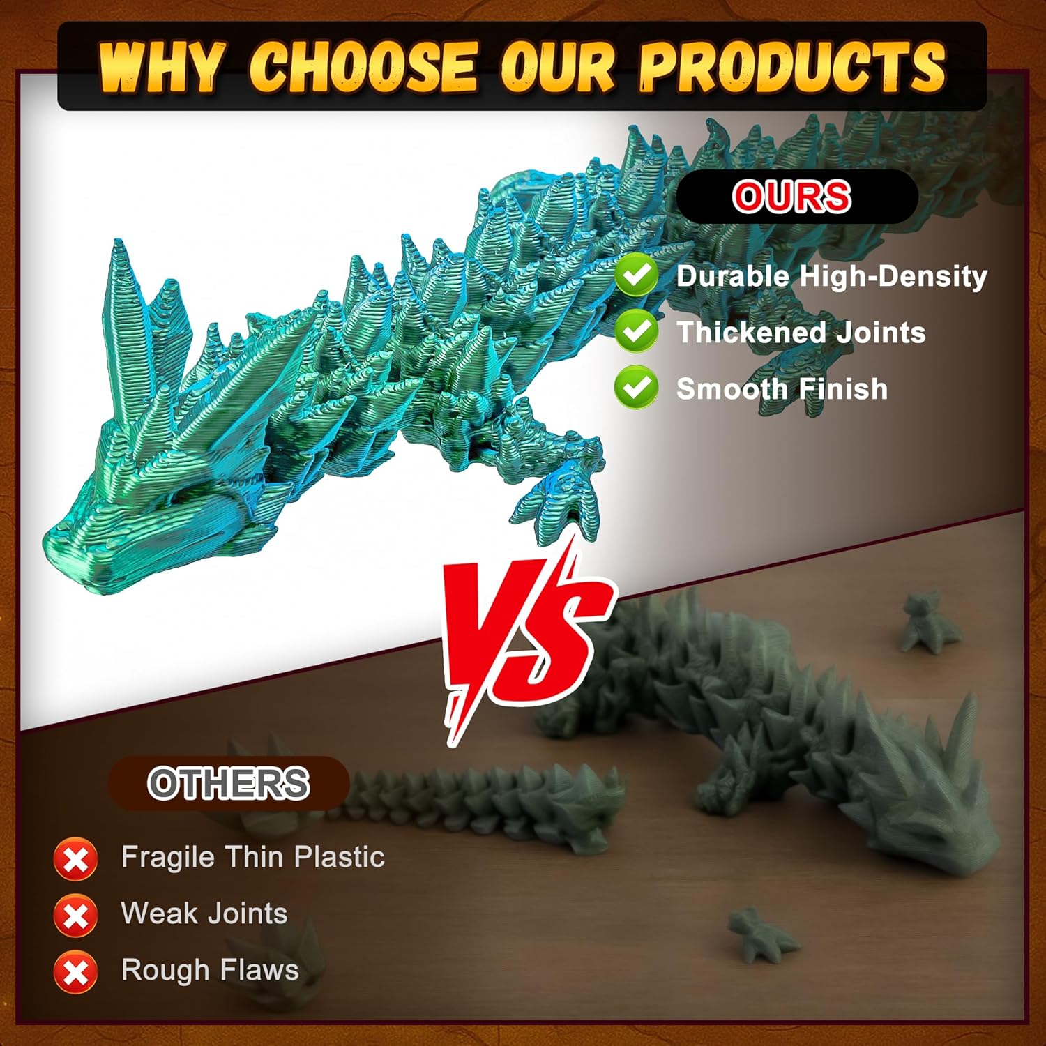 Dragon Advent Calendar 2026, Christmas Countdown with 24 Mythical Dragons, Fantasy 3D Printed Toys, Collectible Figures and Holiday Gifts for Kids Teens Boys