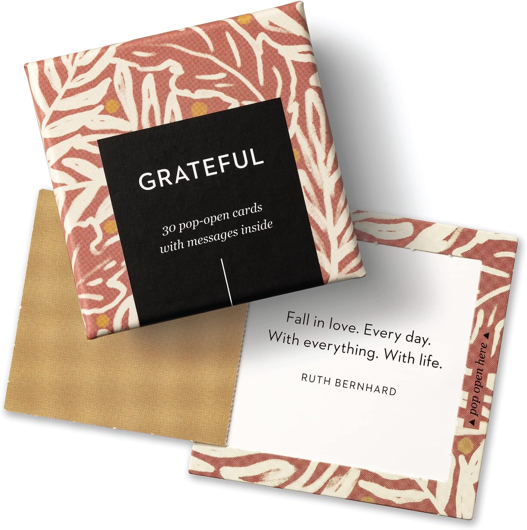 Compendium ThoughtFulls Pop-Open Cards – Grateful – 30 Pop-Open Cards, Each with a Different Inspiring Message Inside