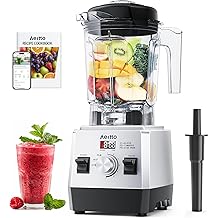 Aeitto Blenders for Kitchen 1800W Max Power Smoothie Blender with 68Oz. Jar, 3 Preset Programs &amp; 7 Speeds, Professional Countertop Blender for Smoothies, Ice Crush, Frozen Drinks, Silver