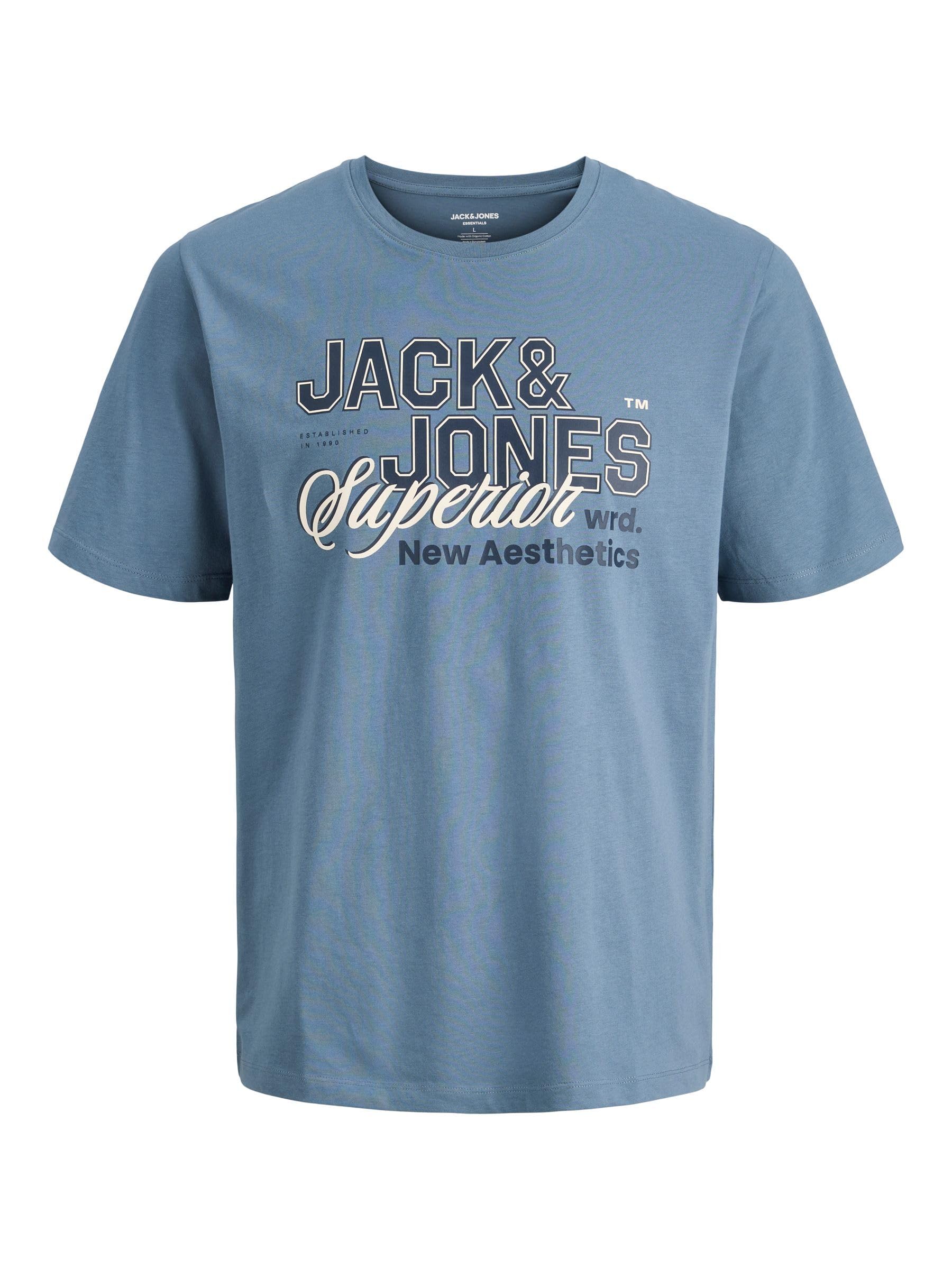 Jack & Jones Herren Jack & Jones Male T-Shirt T-Shirt Jjelogo Tee Ss O-Neck 2 Col Ss26 Sn (1er Pack)