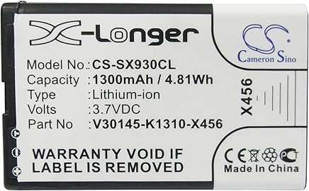 CS 1300?mAh Bater?a de Ion de Litio para Siemens Gigaset SL930?A, Telekom Speedphone 701, Equivalente a Siemens V30145?de K1310?de X456 CS 1300?mAh Bater?a de Ion de Litio para Siemens Gigaset SL930?A, Telekom Speedphone 701, Equivalente a Siemens V30145?de K1310?de X456