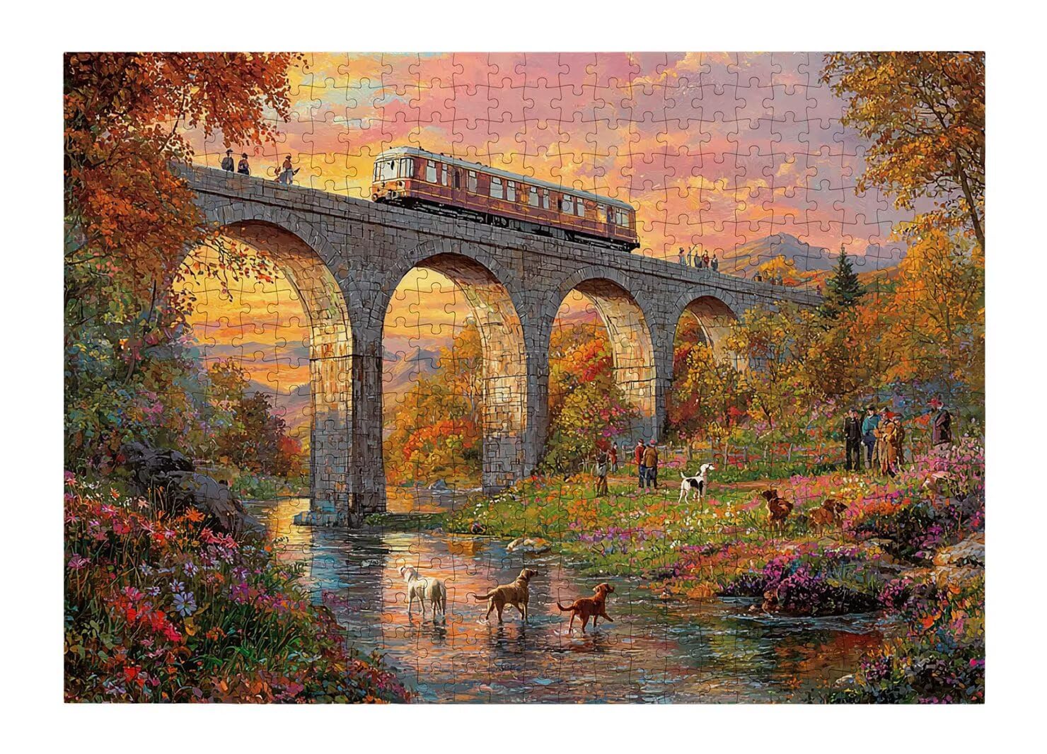 Puzzle 1000 Pezzi, Puzzle Ponte per Adulti, 70x50cm, Compact Box -4450