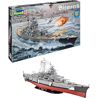 Revell RV05040 REV-05040 Bismarck the largest and most modern battleship of its time shipbuilding kit 1350 71.8 cm scale toys unpainted