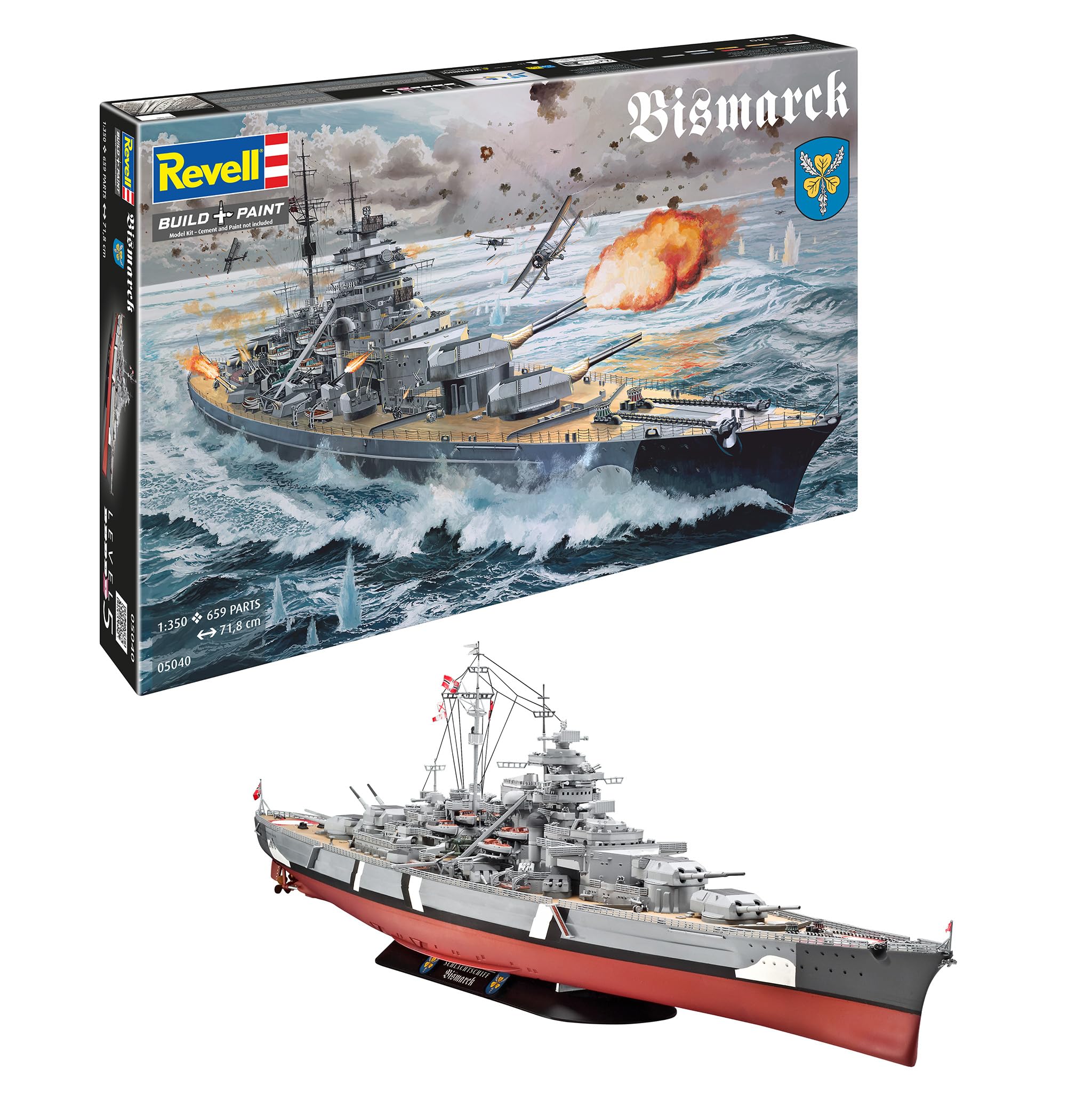 Amazon | ドイツレベル(Revell) 1/350 ドイツ海軍戦艦 ビスマルク