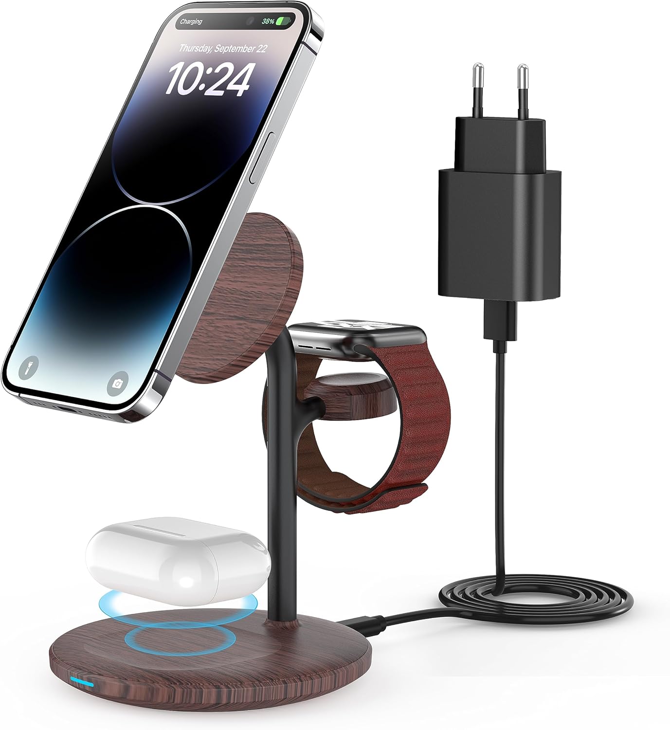 Magsafe - Estación de Carga 3 en 1 para Apple Watch y iPhone