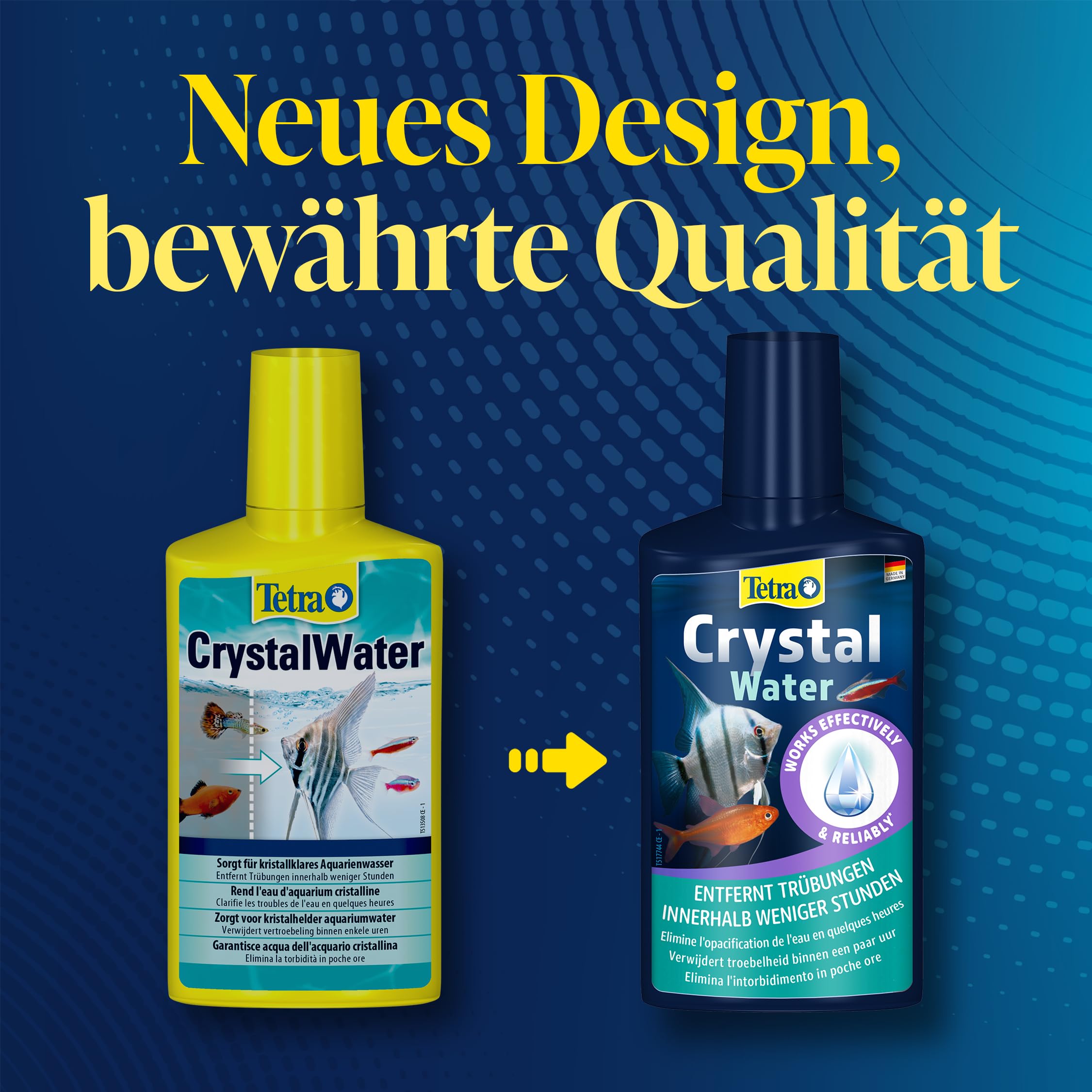 Tetra CrystalWater 250 ml, Elimina in Modo Facile e Veloce l'Intorbidimento dell'Acqua dell'Acquario