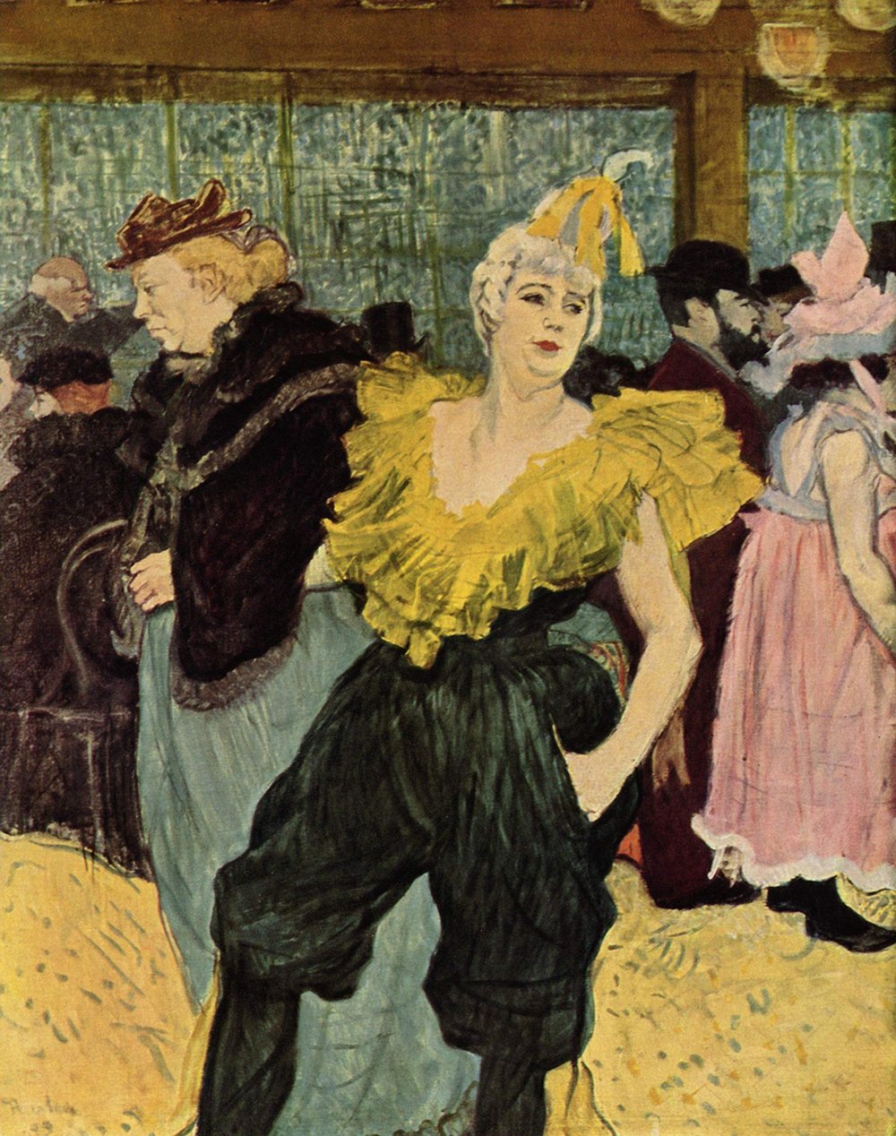 Yellow Woman Toulouse-Lautrec grand format mat pour habiller un grand mur