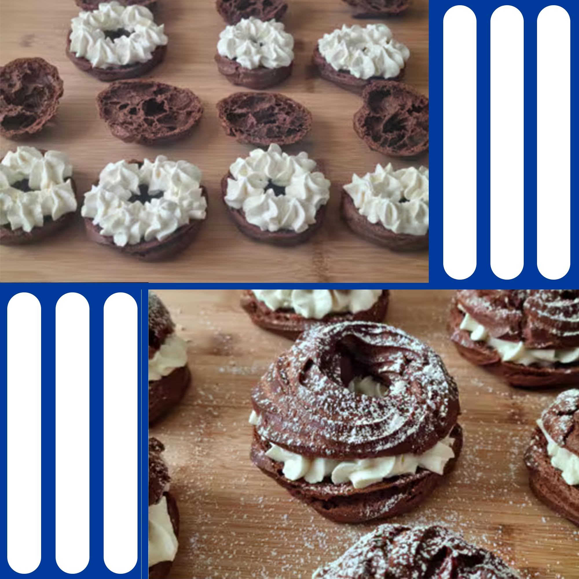 Sicignano | Spritzbeutel aus Baumwolle für Kuchendekoration Gebäck Zeppole von San Juseppe - Sahnebeutel für Süßspeisen, Dekoration Tasche (3, 40 cm)