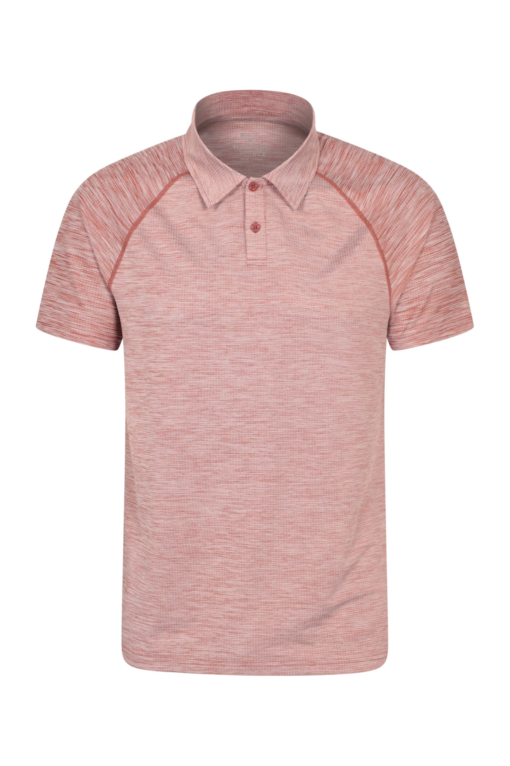 Mountain Warehouse Nova Mens IsoCool Polo - Comfortable & Lightweight, Breathable Top, Moisture Wicking, Quick Dying Tee Shirt - Spring, Summer, Outdoors, Travelling Rust M