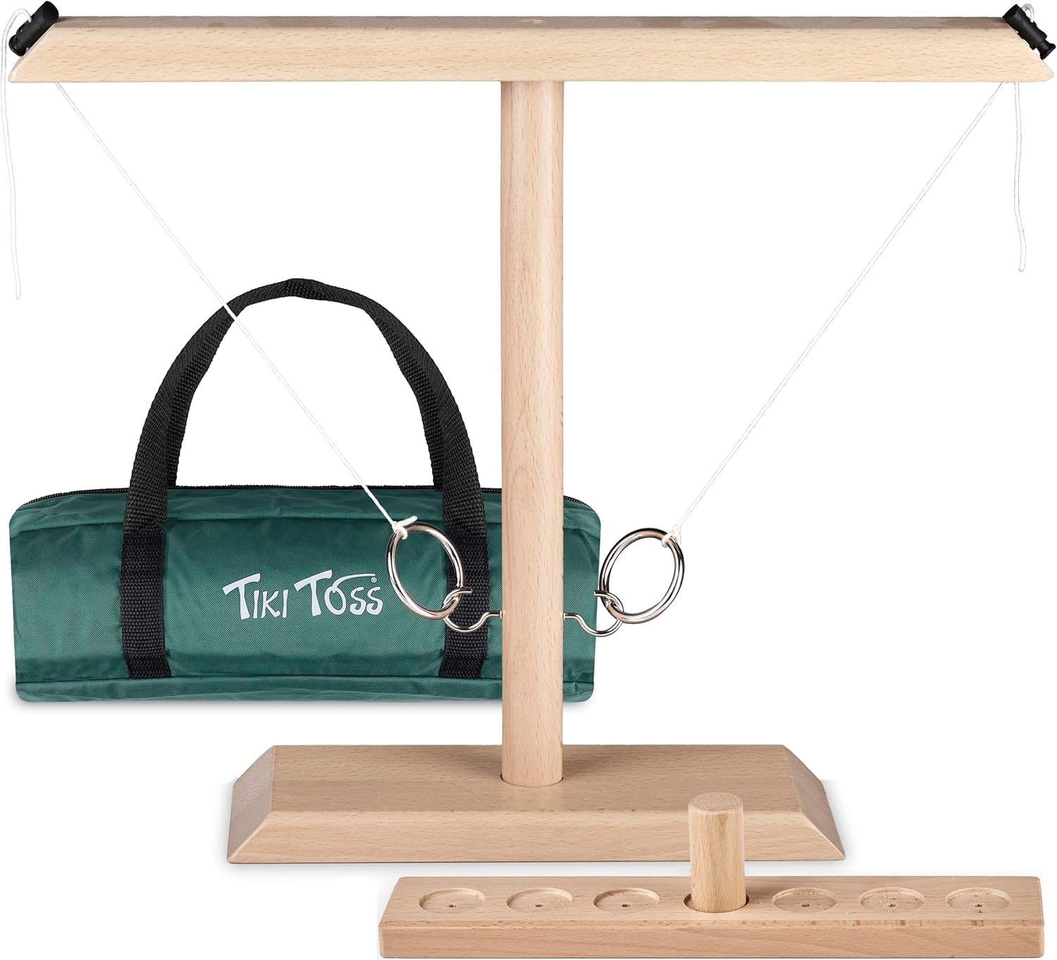 Tiki Toss 2-Player Tabletop Ring Toss Game, Indoor/Outdoor Games for Bars, Home, Party, Easter Basket Stuffers Gifts Tiki Toss 2-Player Tabletop Ring Toss Game, Indoor/Outdoor Games for Bars, Home, Party, Easter Basket Stuffers Gifts