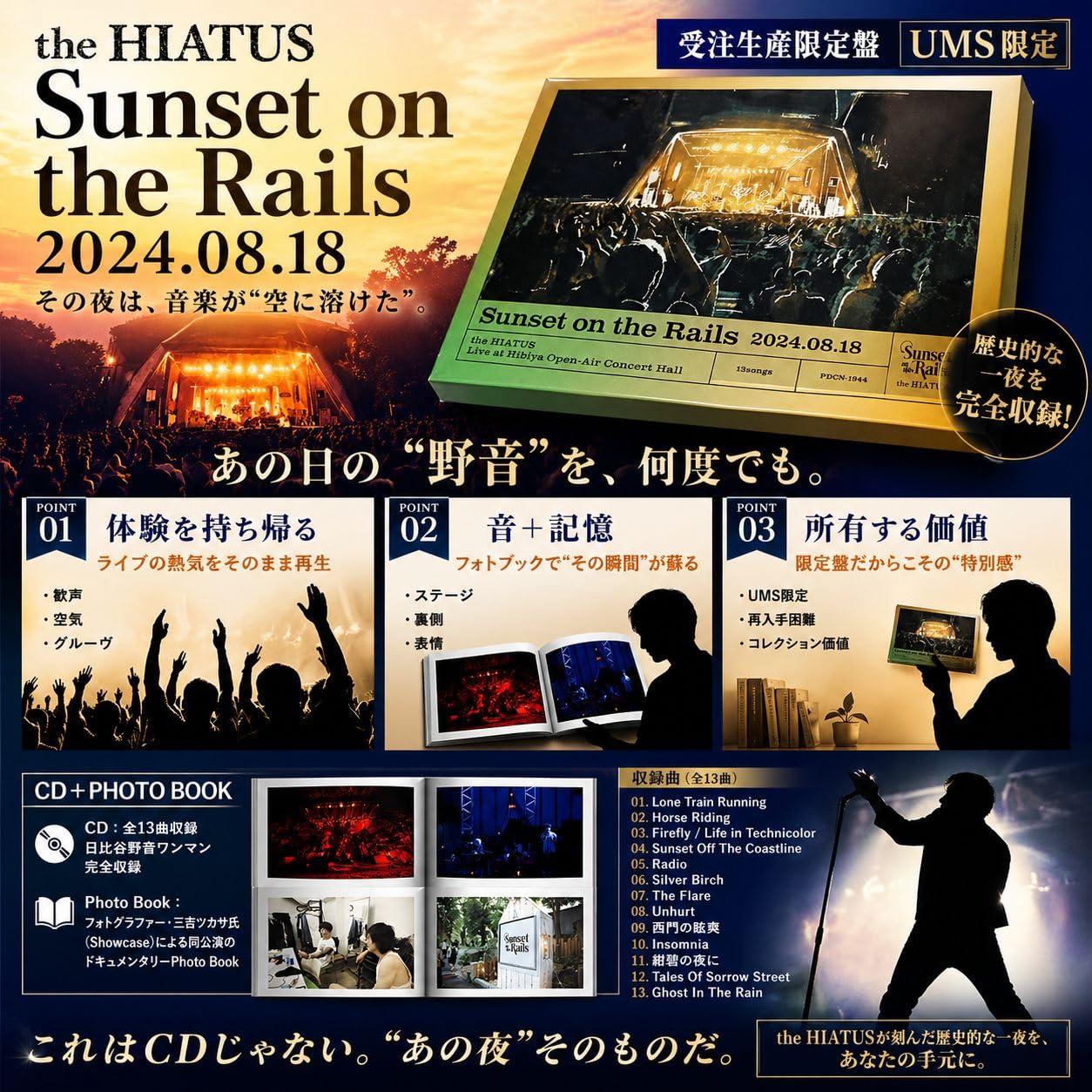 Amazon.co.jp: the HIATUS ハイエイタス CD ライブアルバム Sunset on