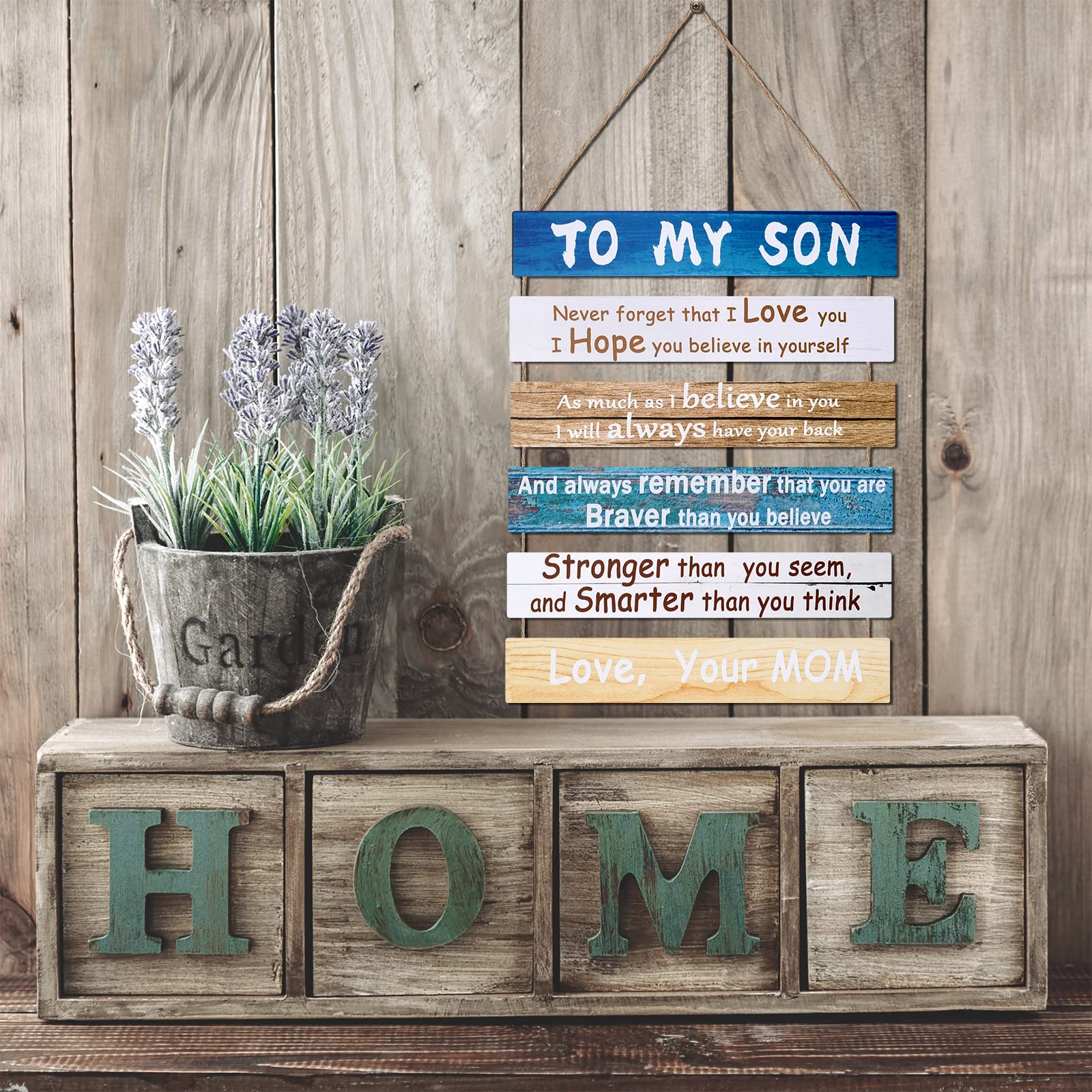 Regalo para mi hijo de mamá, decoración de habitación de niños, decoración de dormitorio para niñas, decoración de habitación de bebé, decoración de pared de baño de madera, regalos de arte 6