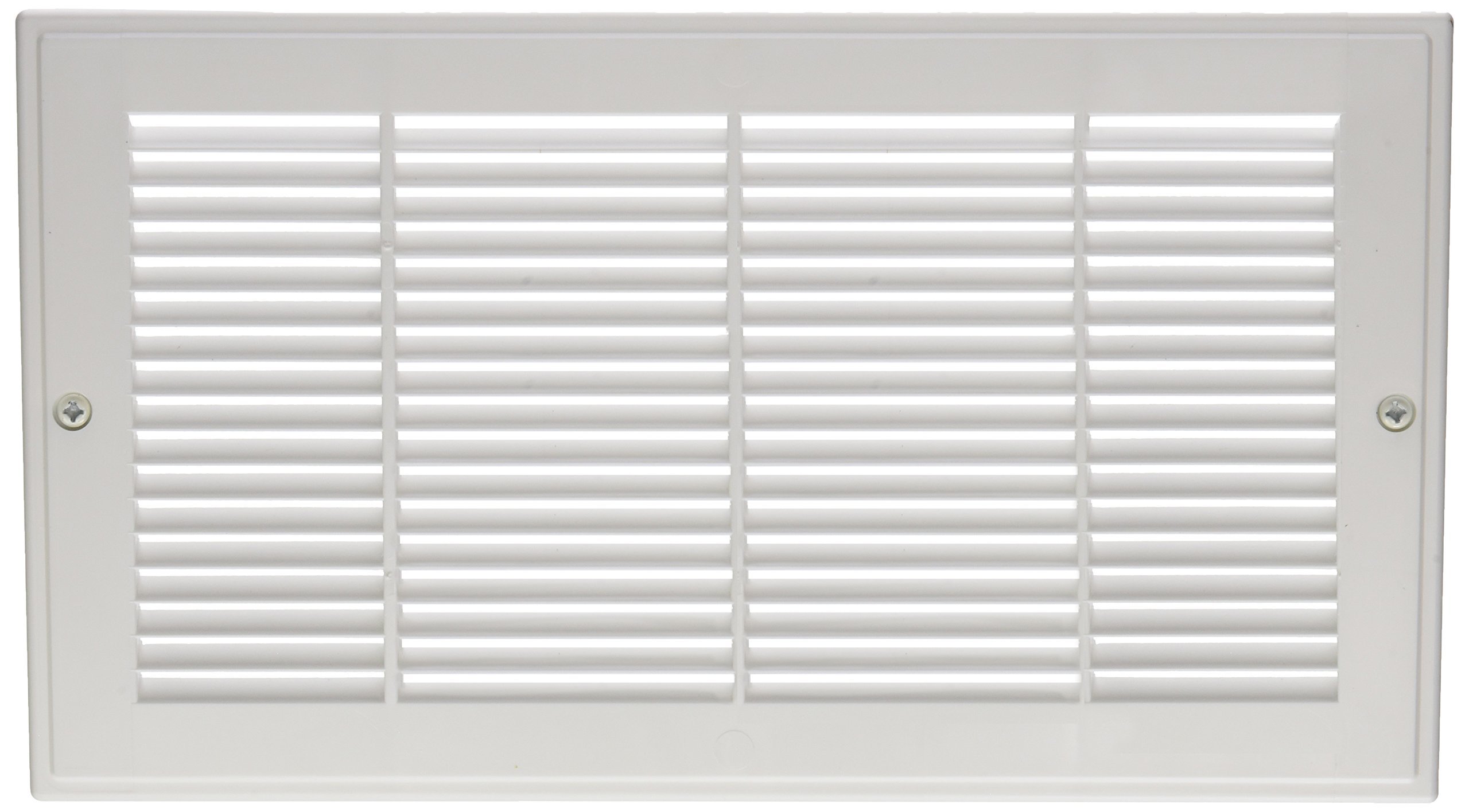 Grille de soufflage en plastique 12X6 blanche pour ventilation murale lot de 10
