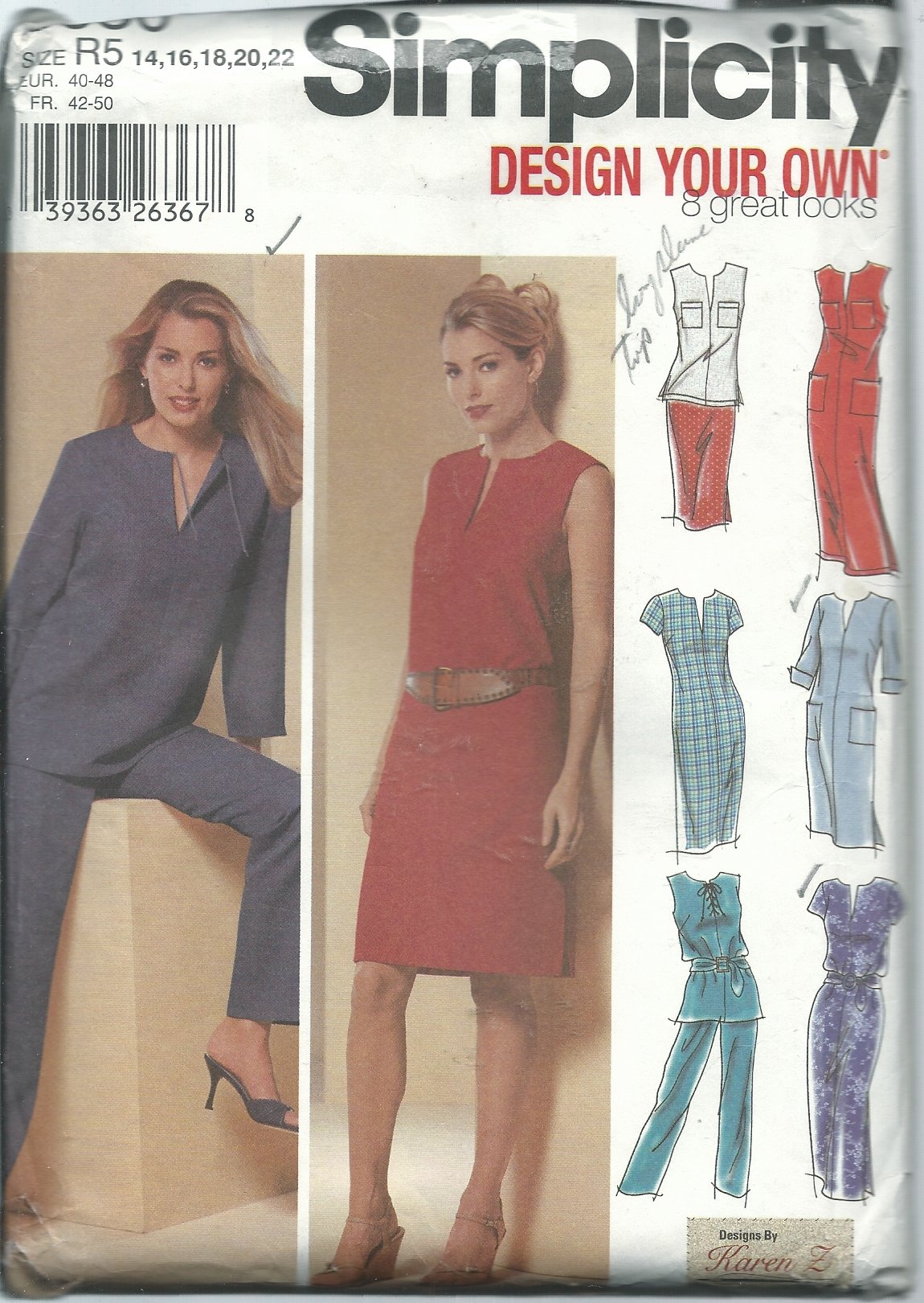 Patron de couture Simplicity 5680 pour créer une armoire capsule haut de gamme
