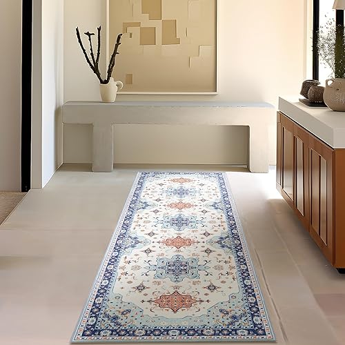 Miniatura 174 de Phantoscope Vintage Collection - Alfombra de área de 8 x 10 pies, alfombra grande para sala de estar, lavable, bohemio, antideslizante