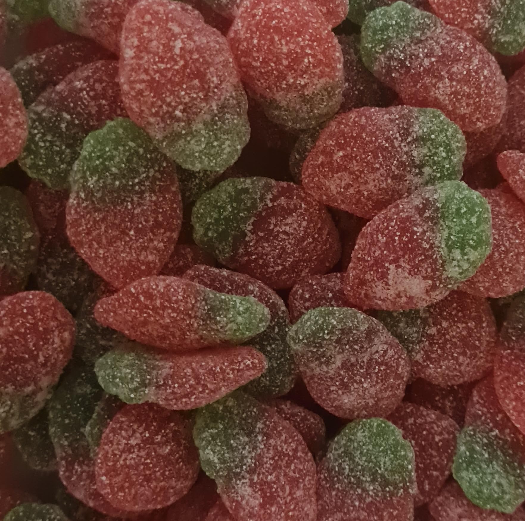 TAOS Fizzy Strawberries Vegan Gummy Pick & Mix Sweets Kingsway 500g (Strawberry)