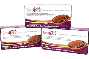 Sculpey Original Sculpturing Compound Terra Cotta Oven-Bake Clay