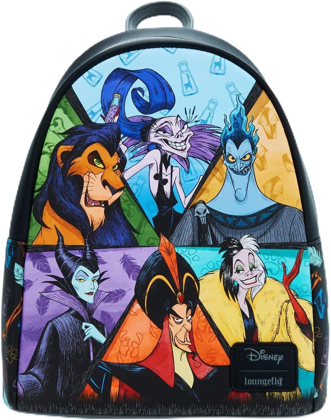 Loungefly Disney Villains Group Mini Backpack BLACK NONE