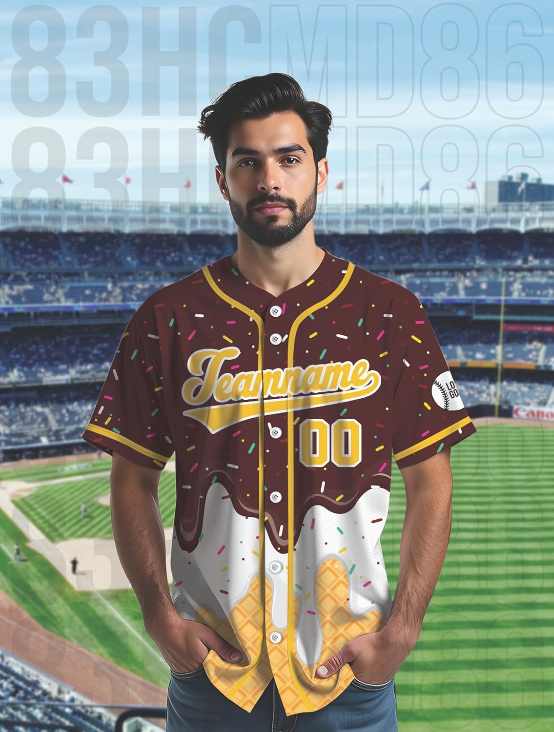 Custom Baseball Jersey – Personalized Name, Number & Logo, Customizable Baseball Jersey Holiday for Men, Women, Youth, Kids - Image 2