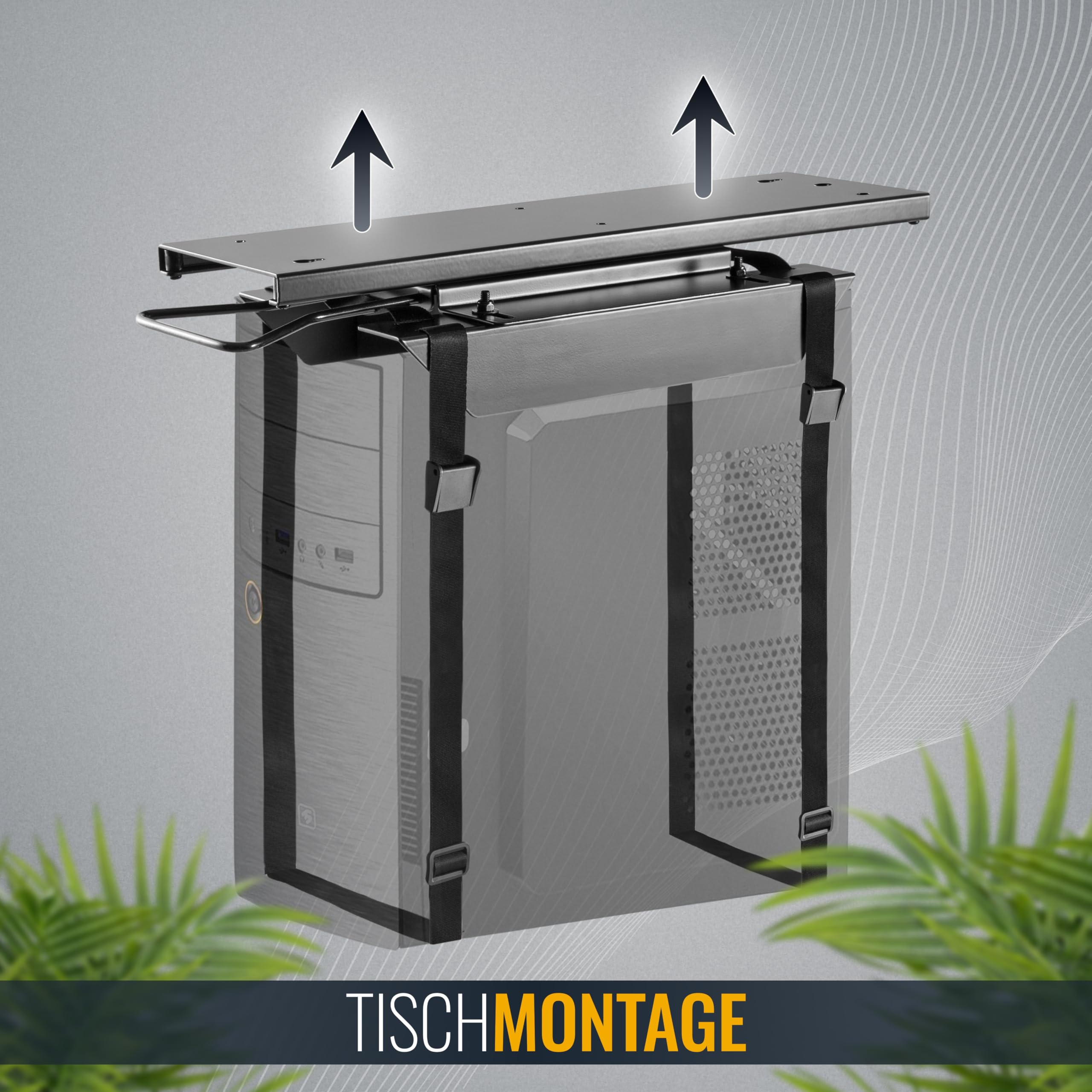 Supporto Per PC Sotto Scrivania RICOO TRH-11 - Montaggio Universale Per Torre CPU, Regolabile E Robust - Foto 5