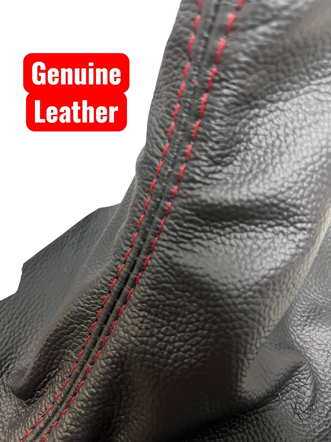 Compatible with Subaru Impreza WRX 2015 2016 2017 2018 2019 2020 2021 Genuine Leather Shift Boot Cover Non-STI 6-SPD (Made in USA)